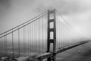 Golden Gate Bridge Disappearing into the Fog 1782